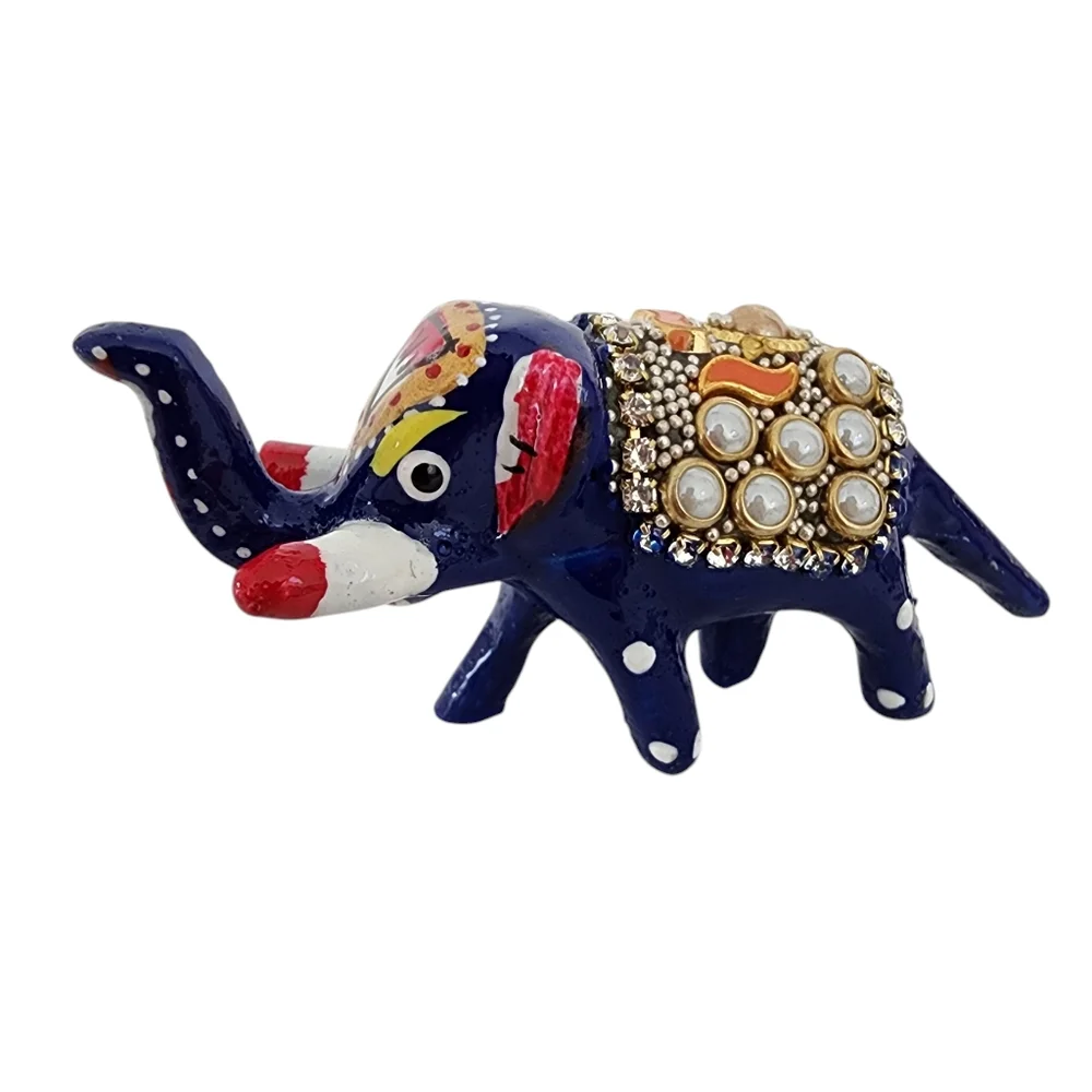 Standing Mini Elephant: strength, stability, grounding - hand painted figure - Picture 15 of 16